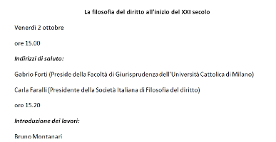 La filosofia del diritto all’inizio del XXI secolo La filosofia del diritto all’inizio del XXI secolo