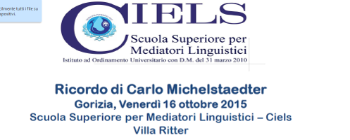 (Italiano) Ricordo di Carlo Michelstaedter (Italiano) Ricordo di Carlo Michelstaedter