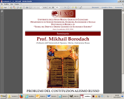 (Italiano) Problemi del costituzionalismo russo (Italiano) Problemi del costituzionalismo russo