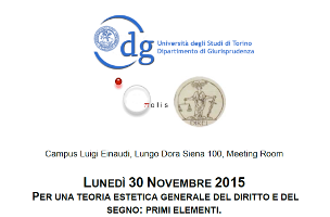 Per una teoria estetica generale del diritto e del segno: primi elementi Per una teoria estetica generale del diritto e del segno: primi elementi