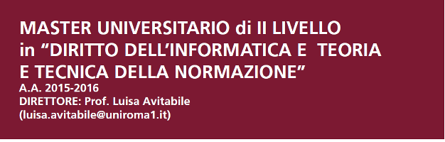 (Italiano) Master Universitario Diritto dell’Informatica (Italiano) Master Universitario Diritto dell’Informatica