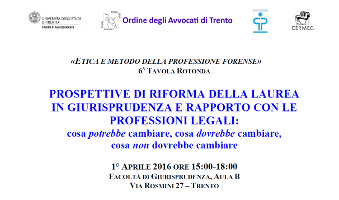 Prospettive di riforma della laurea in giurisprudenza e rapporto con le professioni legali: cosa potrebbe cambiare, cosa dovrebbe cambiare, cosa non dovrebbe cambiare Prospettive di riforma della laurea in giurisprudenza e rapporto con le professioni legali: cosa potrebbe cambiare, cosa dovrebbe cambiare, cosa non dovrebbe cambiare