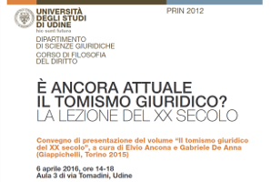 È ancora attuale il tomismo giuridico? È ancora attuale il tomismo giuridico?