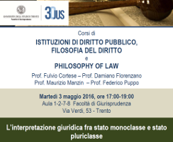 L’interpretazione giuridica fra stato monoclasse e stato pluriclasse L’interpretazione giuridica fra stato monoclasse e stato pluriclasse