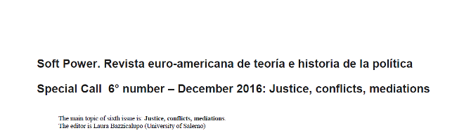 (Italiano) Justice, conflicts, mediations (Italiano) Justice, conflicts, mediations