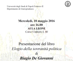 (Italiano) Elogio della sovranità politica (Italiano) Elogio della sovranità politica