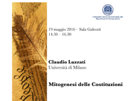 (Italiano) Mitogenesi delle Costituzioni (Italiano) Mitogenesi delle Costituzioni