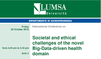 (Italiano) Societal and ethical challenges of the Big-Data-driven health domain (Italiano) Societal and ethical challenges of the Big-Data-driven health domain