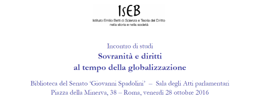 (Italiano) Sovranità e diritti al tempo della globalizzazione (Italiano) Sovranità e diritti al tempo della globalizzazione