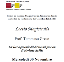 La teoria generale del diritto nel pensiero di Norberto Bobbio La teoria generale del diritto nel pensiero di Norberto Bobbio