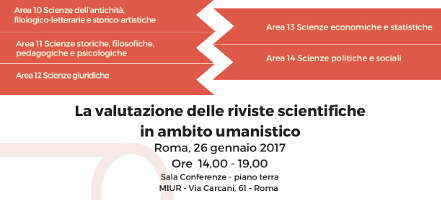 La valutazione delle riviste scientifiche in ambito umanistico La valutazione delle riviste scientifiche in ambito umanistico