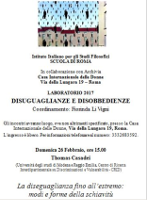 Disuguaglianze e disobbedienze Disuguaglianze e disobbedienze