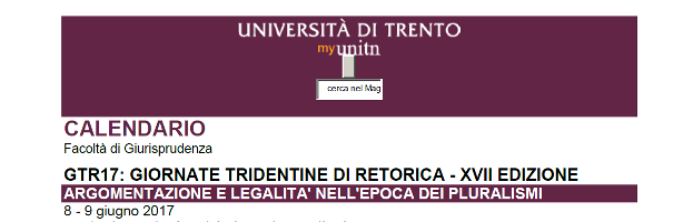 Argomentazione e legalità nell’epoca dei pluralismi Argomentazione e legalità nell’epoca dei pluralismi