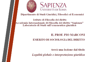 Legalità globale e interpretazione giuridica Legalità globale e interpretazione giuridica