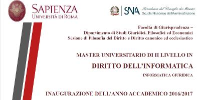 (Italiano) Master di II livello in Diritto dell’informatica (Italiano) Master di II livello in Diritto dell’informatica