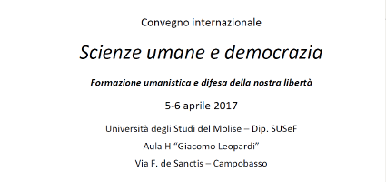 Scienze umane e democrazia Scienze umane e democrazia