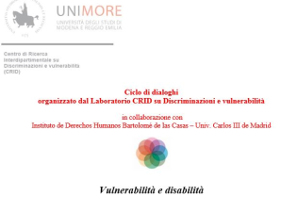 (Italiano) Vulnerabilità, dignità e disability studies: un approccio critico al diritto (Italiano) Vulnerabilità, dignità e disability studies: un approccio critico al diritto