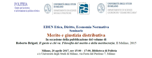 (Italiano) Merito e giustizia distributiva (Italiano) Merito e giustizia distributiva