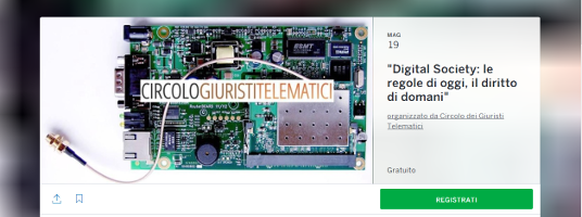 (Italiano) Digital Society: le regole di oggi, il diritto di domani (Italiano) Digital Society: le regole di oggi, il diritto di domani