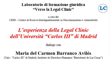 (Italiano) L’esperienza della Legal Clinic dell’Università “Carlos III” di Madrid (Italiano) L’esperienza della Legal Clinic dell’Università “Carlos III” di Madrid