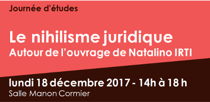 Le nihilisme juridique Le nihilisme juridique