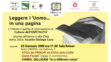 Etica dei principi ed etica della cura Etica dei principi ed etica della cura