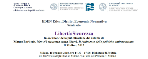 Libertà/Sicurezza Libertà/Sicurezza