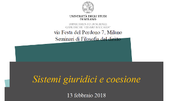 Sistemi giuridici e coesione Sistemi giuridici e coesione