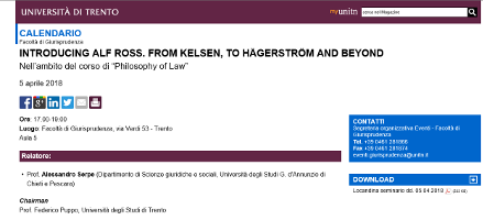 Introducing Alf Ross. From Kelsen, to Hägerström and Beyond Introducing Alf Ross. From Kelsen, to Hägerström and Beyond