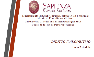 (Italiano) Diritto e algoritmo (Italiano) Diritto e algoritmo