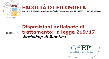 Disposizioni anticipate di trattamento: la legge 219/17 Disposizioni anticipate di trattamento: la legge 219/17