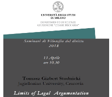 Limits of Legal Argumentation Limits of Legal Argumentation