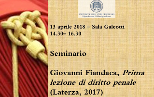 Prima lezione di diritto penale Prima lezione di diritto penale