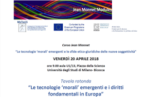 (Italiano) Le tecnologie “morali” emergenti e i diritti fondamentali in Europa (Italiano) Le tecnologie “morali” emergenti e i diritti fondamentali in Europa