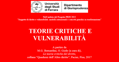 (Italiano) Teorie critiche e vulnerabilità (Italiano) Teorie critiche e vulnerabilità