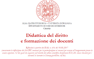 Didattica del diritto e formazione dei docenti Didattica del diritto e formazione dei docenti