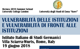 Vulnerabilità delle istituzioni e vulnerabilità di fronte alle istituzioni Vulnerabilità delle istituzioni e vulnerabilità di fronte alle istituzioni