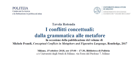 I conflitti concettuali: dalla grammatica alle metafore I conflitti concettuali: dalla grammatica alle metafore