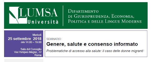 (Italiano) Genere, salute e consenso informato (Italiano) Genere, salute e consenso informato
