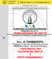 (Italiano) I dati digitali tra filosofia del diritto e diritti fondamentali (Italiano) I dati digitali tra filosofia del diritto e diritti fondamentali