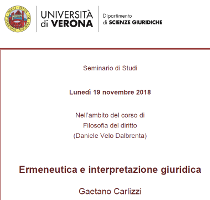 (Italiano) Ermeneutica e interpretazione giuridica (Italiano) Ermeneutica e interpretazione giuridica