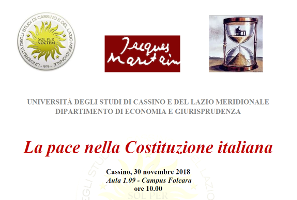 La pace nella Costituzione italiana La pace nella Costituzione italiana