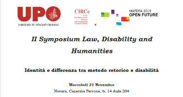 (Italiano) II Symposium Law, Disability and Humanities (Italiano) II Symposium Law, Disability and Humanities