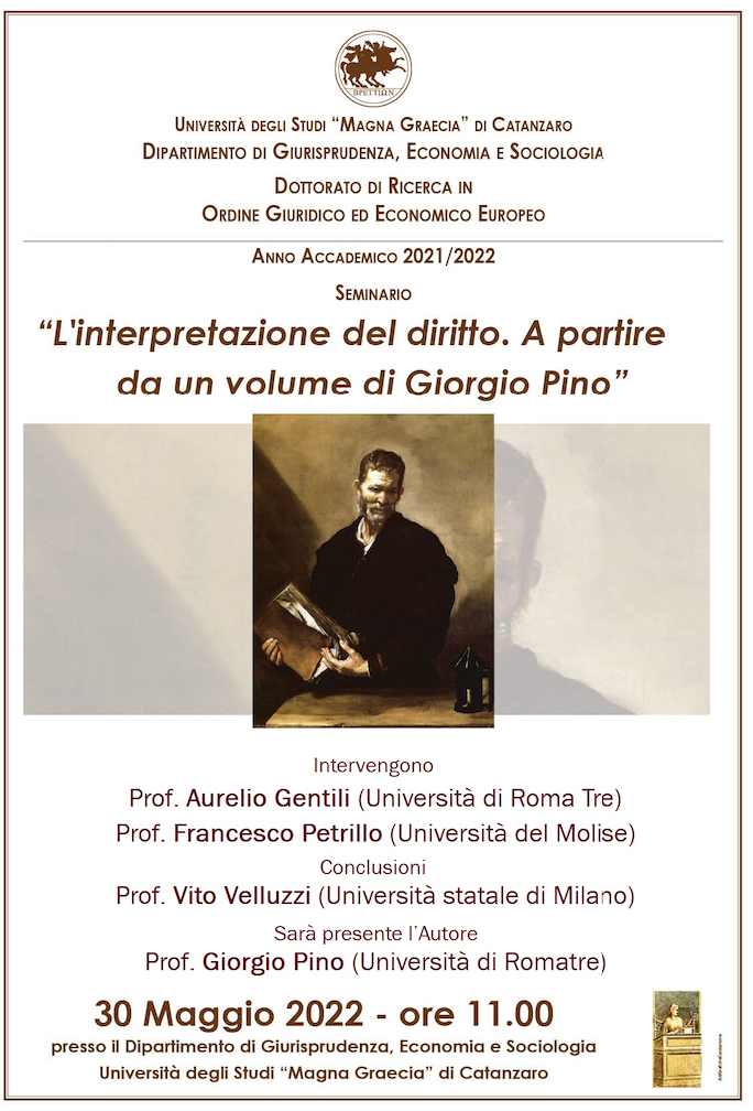 L’interpretazione del diritto. A partire da un volume di Giorgio Pino