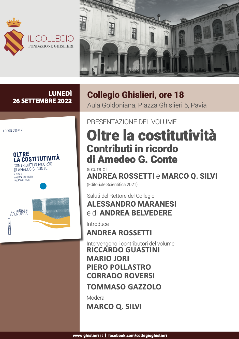 (Italiano) 26 settembre 2022 – Oltre la costitutività. Contributi in ricordo di Amedeo G. Conte