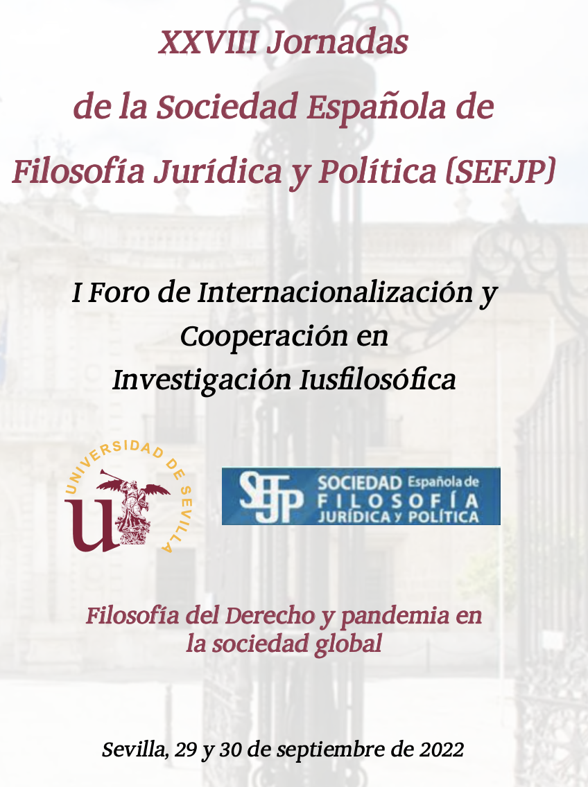 29 e 30 settembre 2022 – Filosofía del Derecho y pandemia en la sociedad global