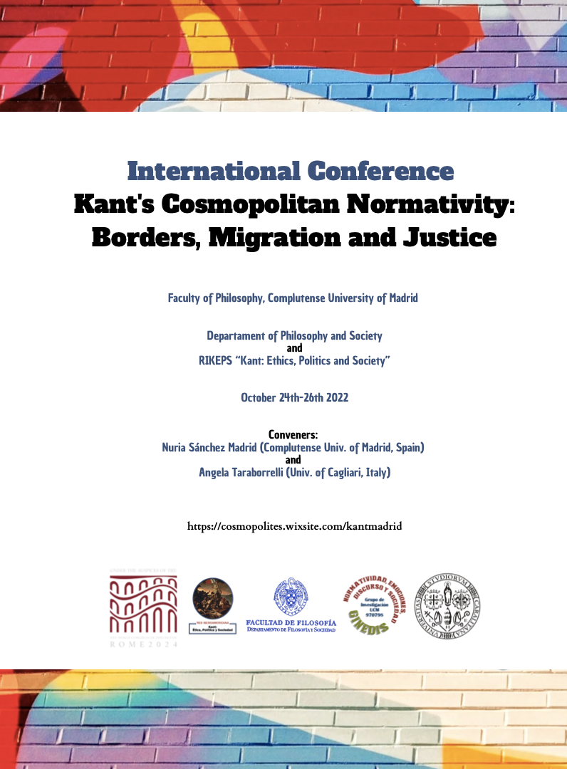 (Italiano) Dal 24 al 26 ottobre 2022 – Kant’s Cosmopolitan Normativity: Borders, Migration and Justice (Italiano) Dal 24 al 26 ottobre 2022 – Kant’s Cosmopolitan Normativity: Borders, Migration and Justice
