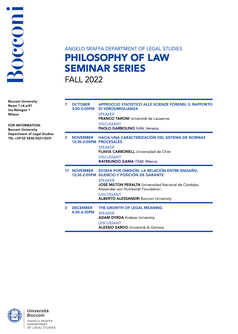 (Italiano) 2 dicembre 2022 – The growth of legal meaning (Italiano) 2 dicembre 2022 – The growth of legal meaning