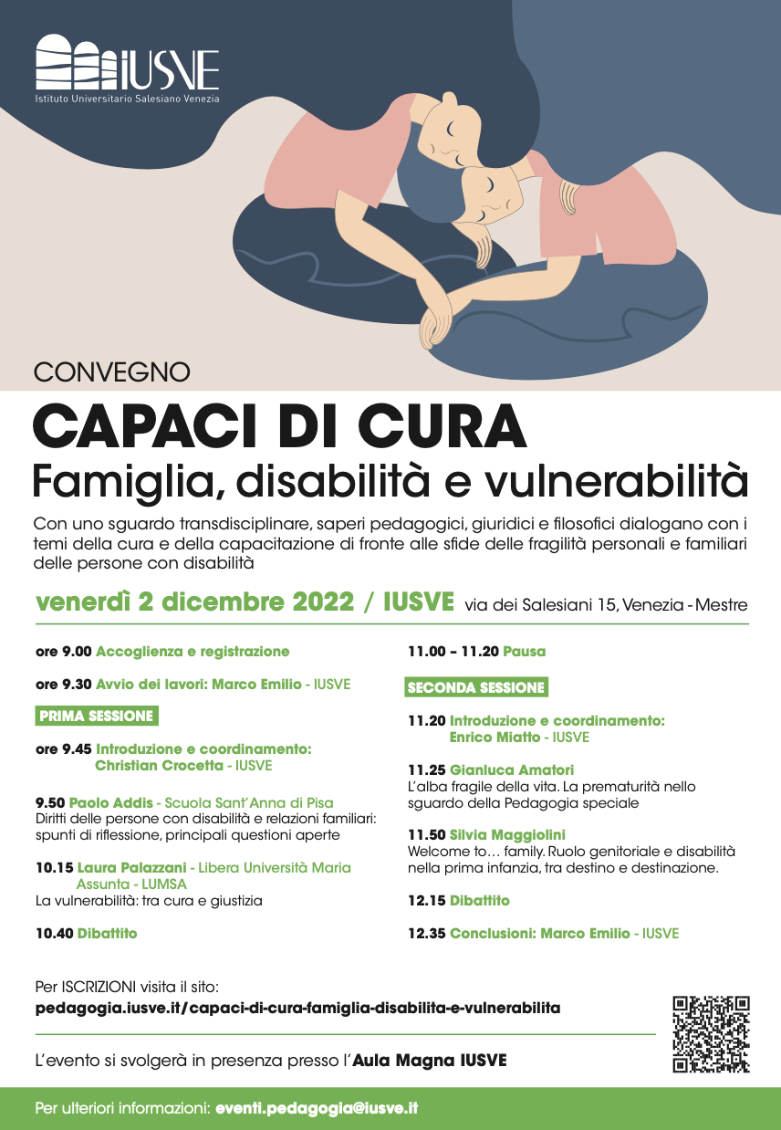 (Italiano) 2 dicembre 2022 – Capaci di cura. Famiglia, disabilità e vulnerabilità