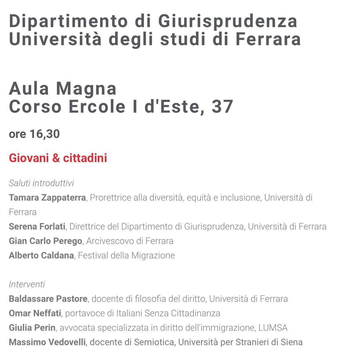 (Italiano) 24 novembre 2022 – Giovani & cittadini (Italiano) 24 novembre 2022 – Giovani & cittadini